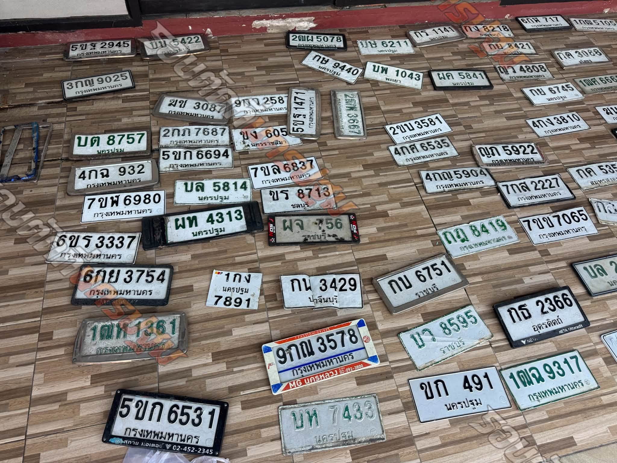 ภาพถ่ายจริงของป้าย ขก 491